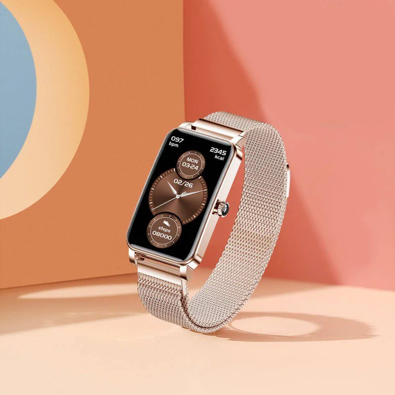 Elegant Dame Smartwatch - Stilfuld, Vandtæt & Sundhedsfokus