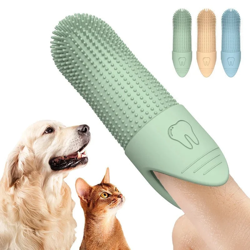 360° Tandpleje Fingerbørste til Hunde & Katte - Skånsom & Effektiv
