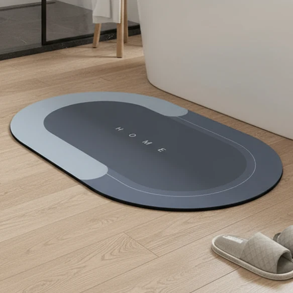 Hurtigttørrende Bademåtte 50x80 cm – Komfort & Absorption