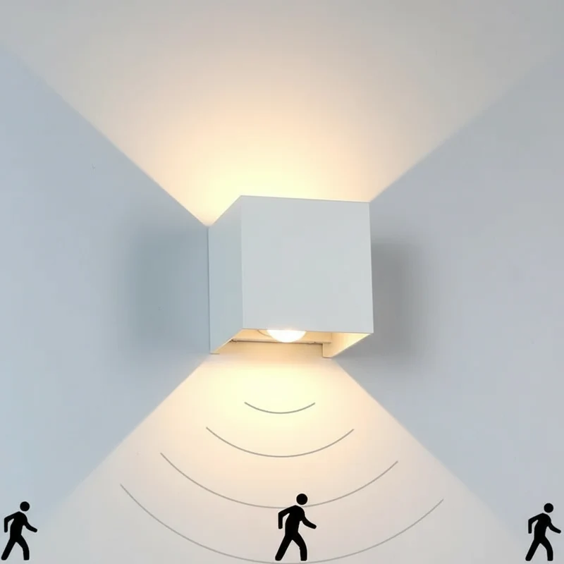 Udendørslampe med Sensor - Energibesparende og Vejrbestandig