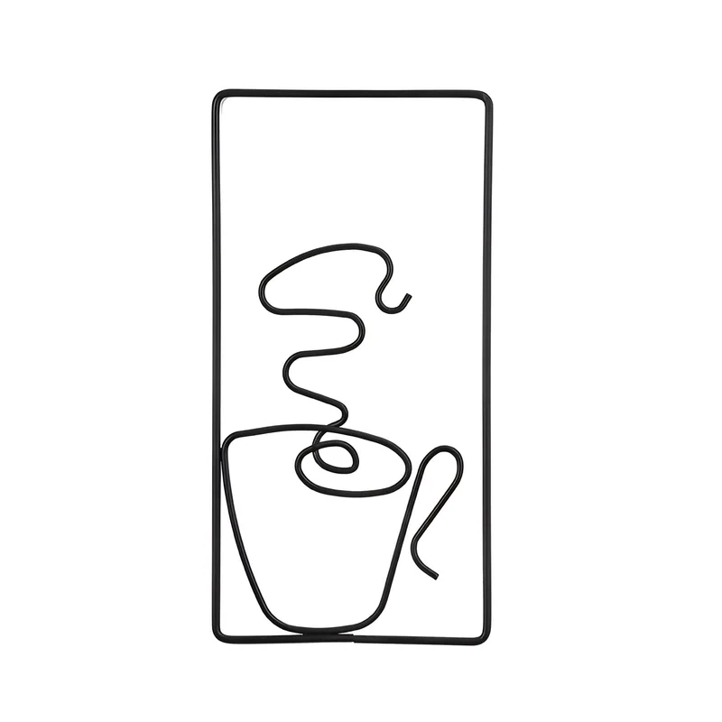 Æstetisk Vægkunst i Jern - Skab Hygge med Kaffetema