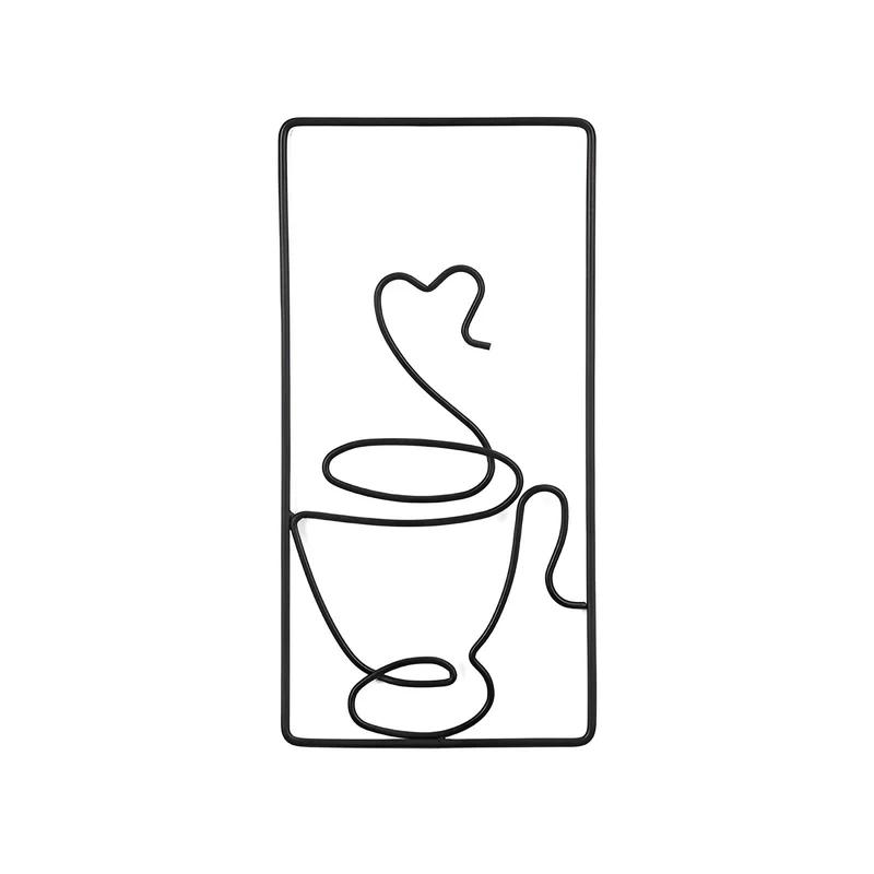 Æstetisk Vægkunst i Jern - Skab Hygge med Kaffetema