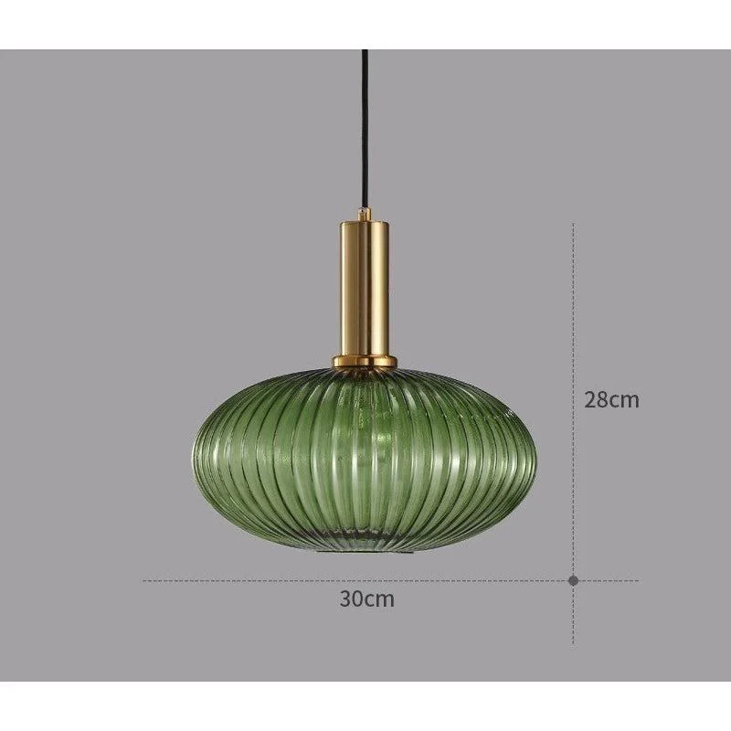 Retro Glaspendel: Farverig Belysning til Dit Hjem