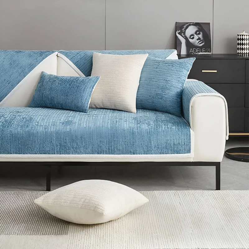 Elegant Chenille Sofaovertræk – Beskytter mod kæledyrshår