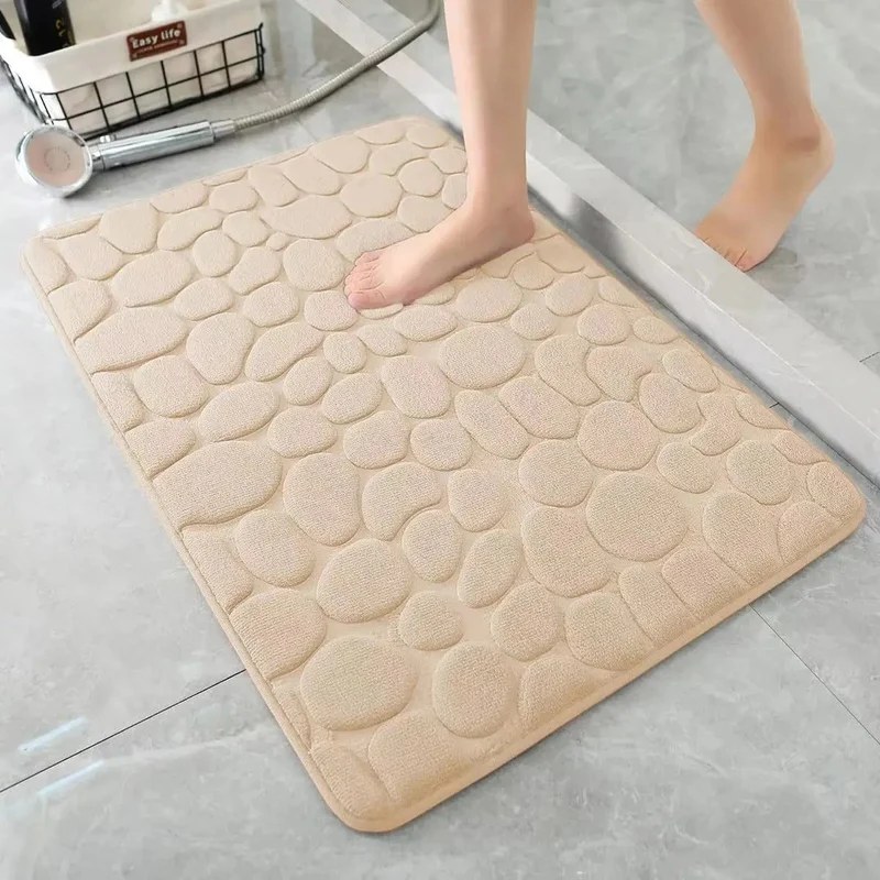3D Badeværelsesmåtte 40x60 cm: Rutsjesikker og Absorberende