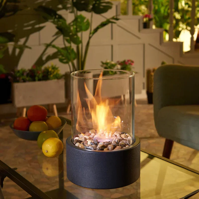 Bærbar Bordpejs til Indendørs og Udendørs Hygge