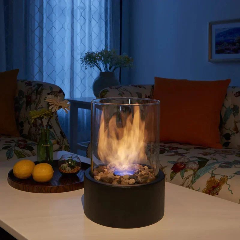 Bærbar Bordpejs til Indendørs og Udendørs Hygge