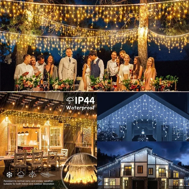 LED Istap Lyskæde til Udendørs Jul – Vandtæt & Fleksibel