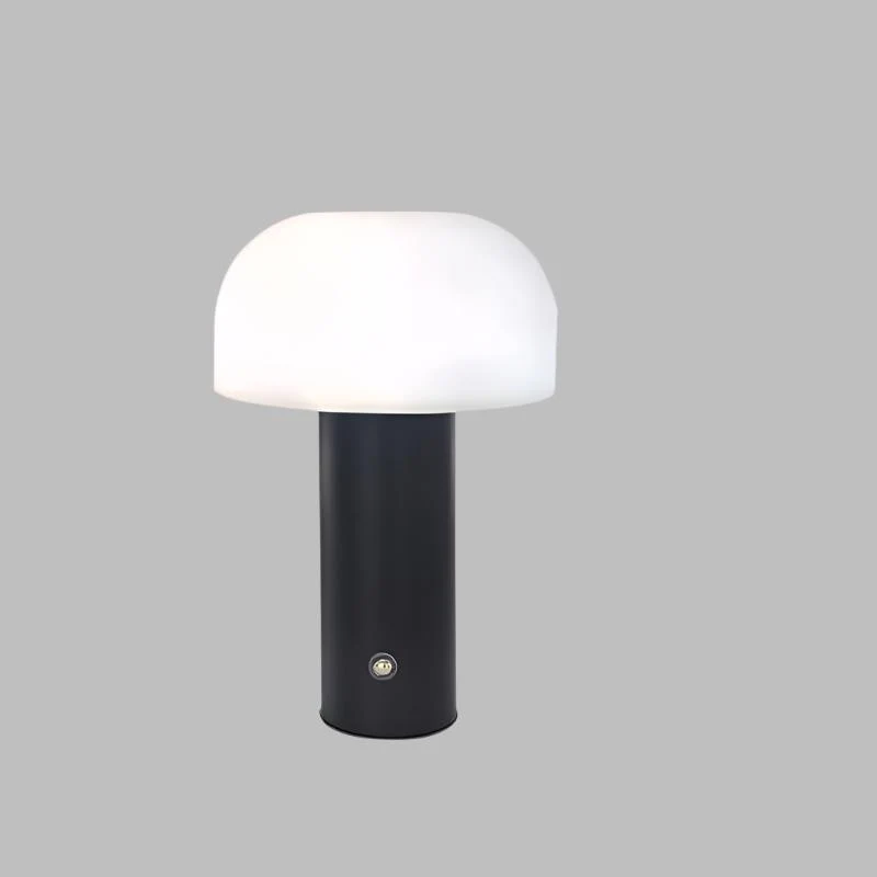 Stilfuld trådløs bordlampe i svampedesign med dæmpefunktion