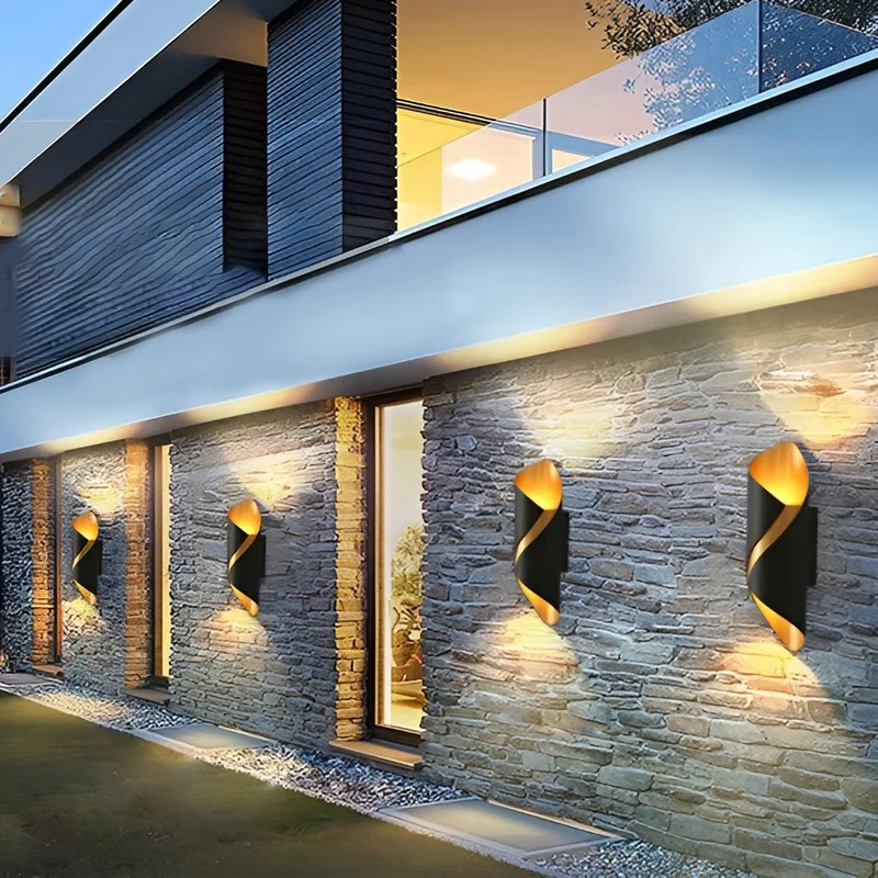 Moderne Væglampe i Rustfrit Aluminium med IP66