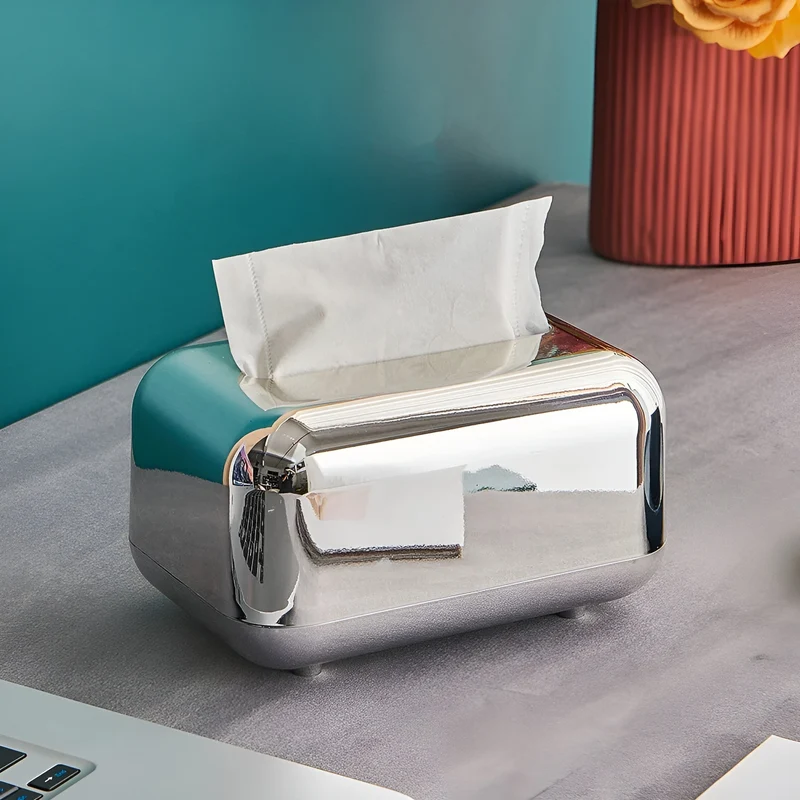 Elegant Servietboks Holder med Spejlglans Finish