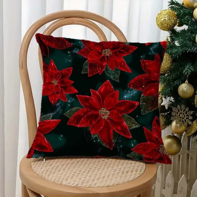 Festlige Julepudebetræk 40x40 cm | Komfort og Stil til Hjemmet