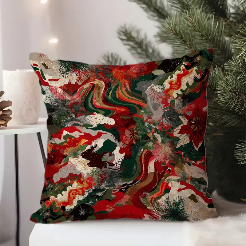 Festlige Julepudebetræk 40x40 cm | Komfort og Stil til Hjemmet