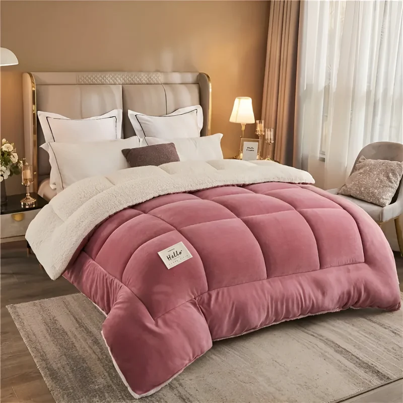 Blødt Fleece Sengetøj 155x220 - Varmt og Komfortabelt Sæt