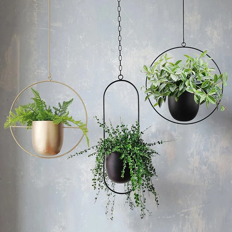 Elegant Planteophæng i Jern – Perfekt til Moderne Indretning