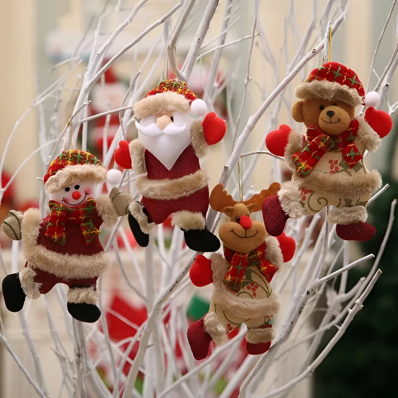 Skinnende Julekugler Sæt 4 stk | Perfekt Dekoration i Plast