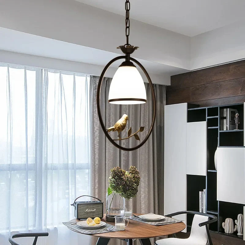 Moderne Glas & Jern Lysekrone – Stilfuld Elegance til Hjemmet