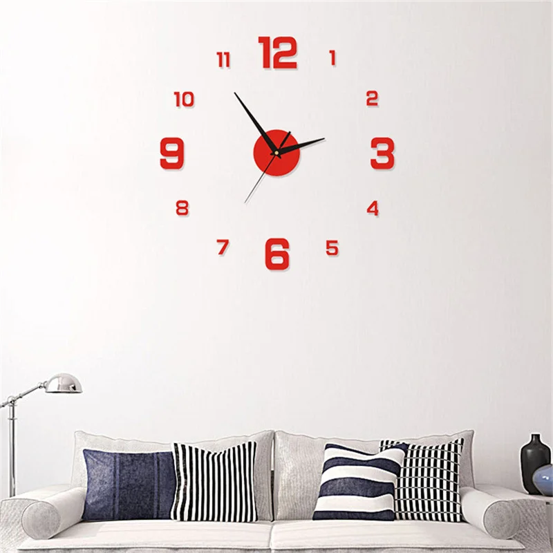 Elegant Rammefri Vægur med Moderne Design og Stil