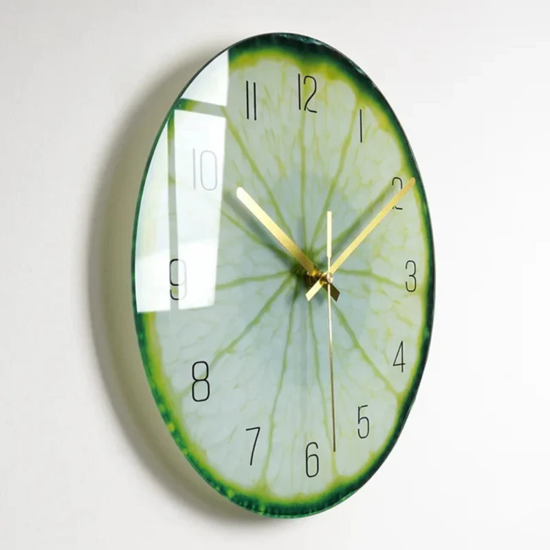 Stor Glas Vægur med Minimalistisk Design til Moderne Hjem