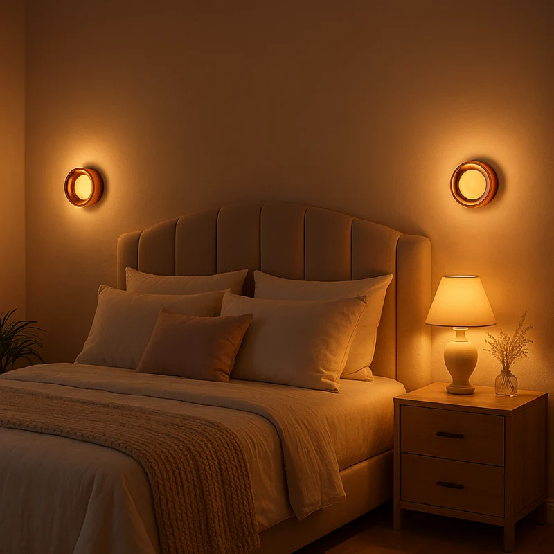 Elegant LED-væglampe med mønster til moderne hjem
