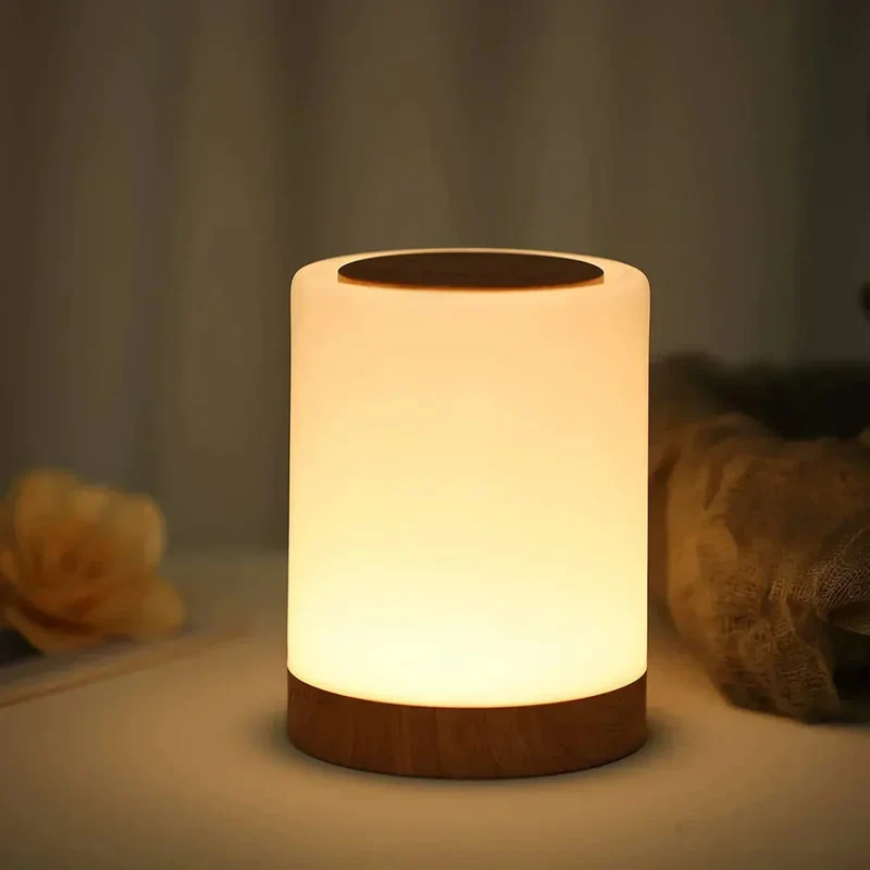 Dæmpbar LED Bordlampe med Genopladeligt Batteri og Touch