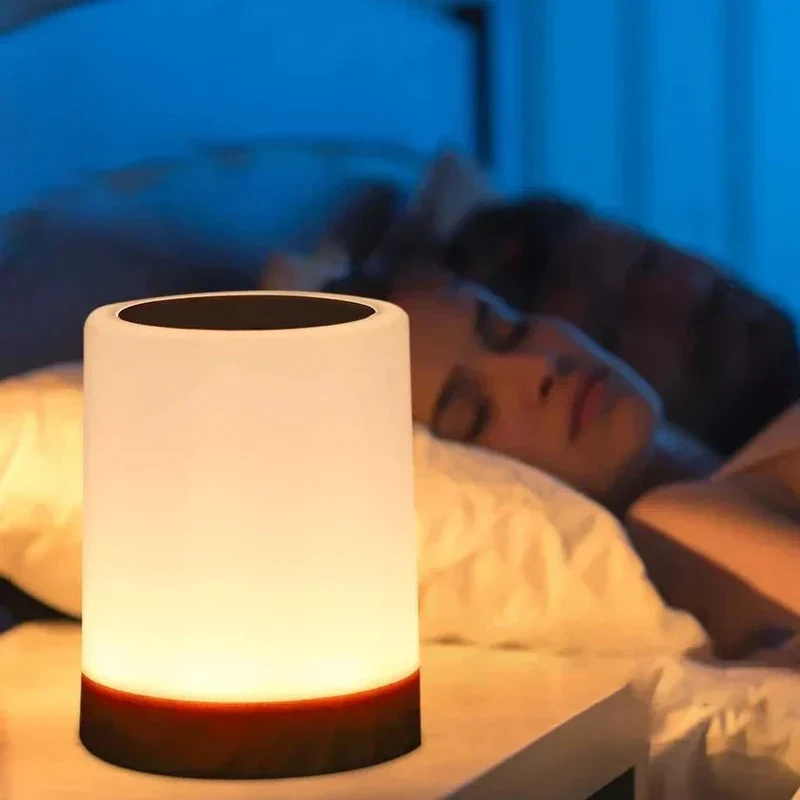 Dæmpbar LED Bordlampe med Genopladeligt Batteri og Touch