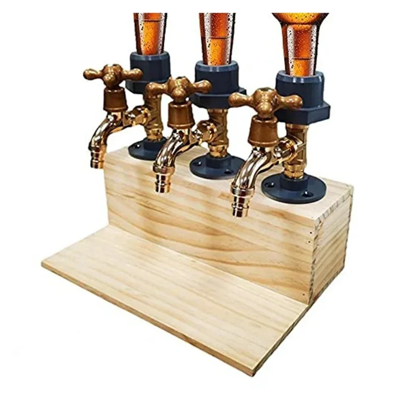 Eksklusiv håndlavet spiritusdispenser i træ til hjemmets bar