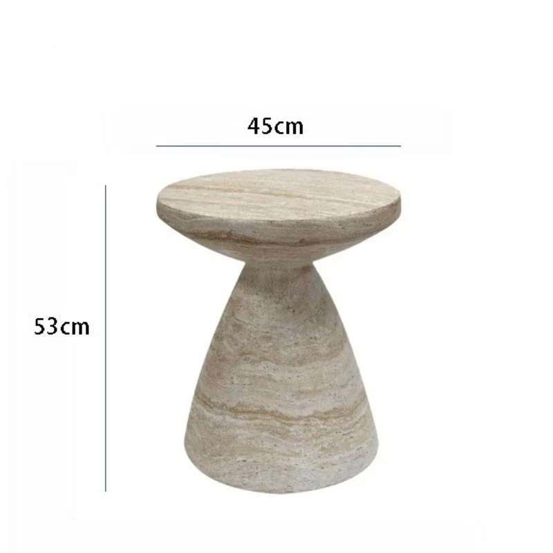 Rund Imitationssten Bord: Minimalistisk Design & Elegance