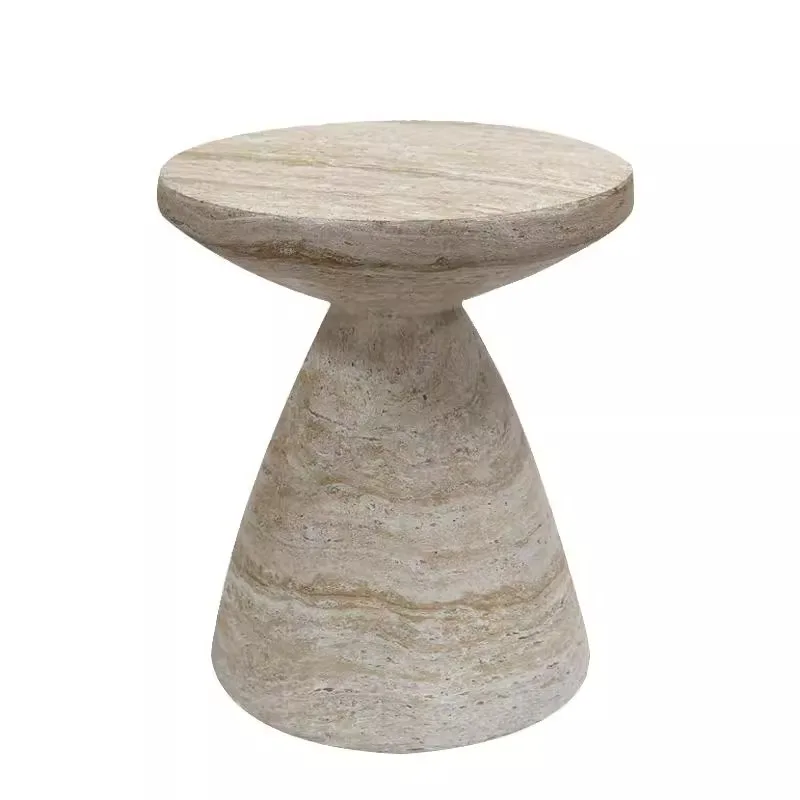 Rund Imitationssten Bord: Minimalistisk Design & Elegance