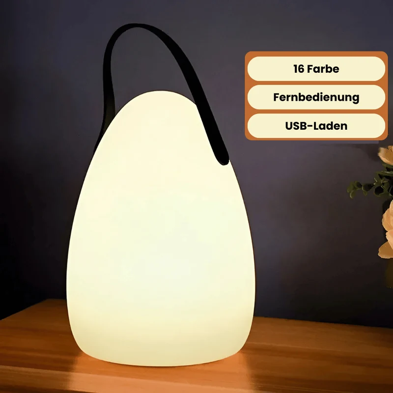 Trådløs LED-lampe | Bærbar & Vandtæt til Indendørs/Outdoor
