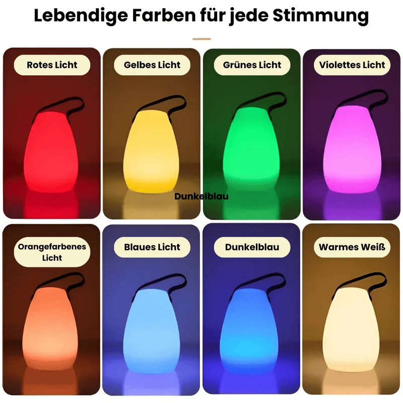 Trådløs LED-lampe | Bærbar & Vandtæt til Indendørs/Outdoor