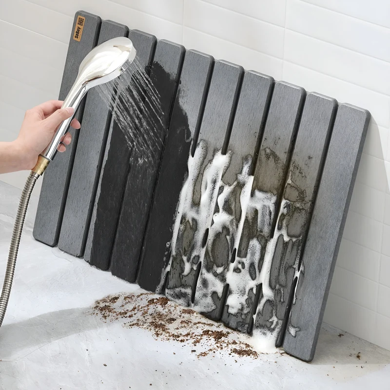 Rutsjesikker Diatomit Bademåtte 59x39 cm – Tør og Hygiejnisk