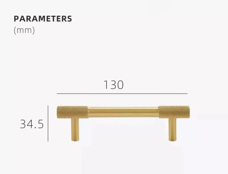 Eksklusive Messinggreb til Køkkenskabe med Industrielt Design