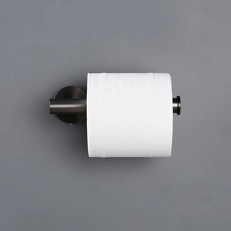 Elegant rund toiletpapirholder i rustfrit stål til badeværelset