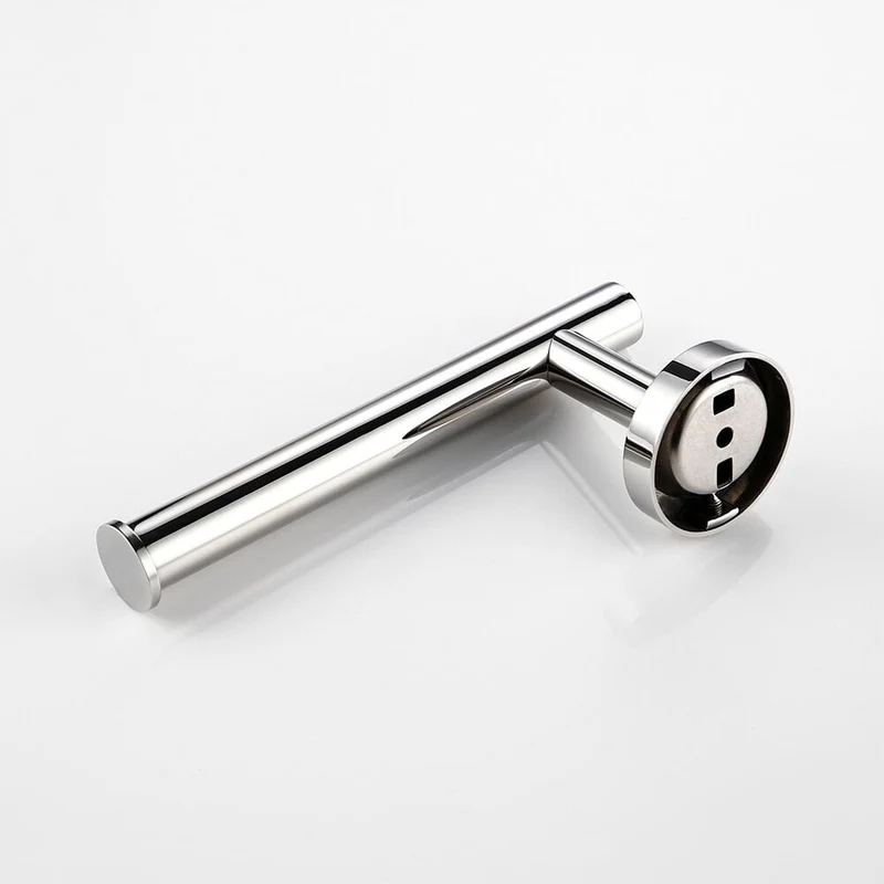 Elegant rund toiletpapirholder i rustfrit stål til badeværelset