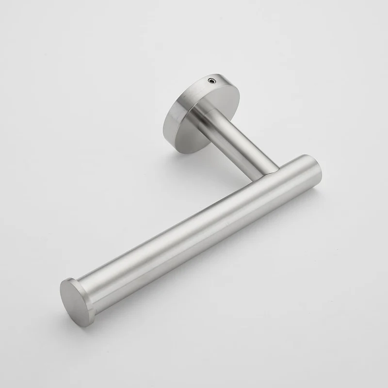 Elegant rund toiletpapirholder i rustfrit stål til badeværelset