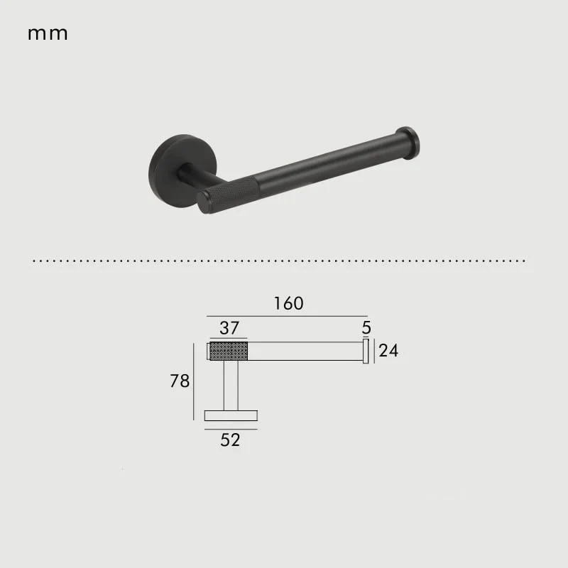 Elegant Messing Toiletpapirholder med Moderne Design