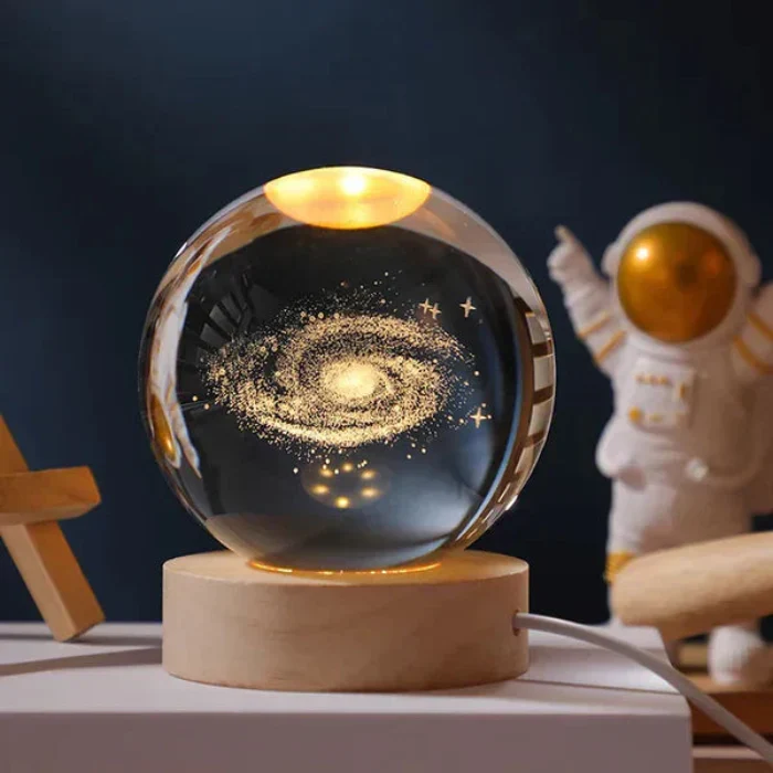 3D Galakse Lampe med Blidt Lys til Ro og Magi i Hjemmet