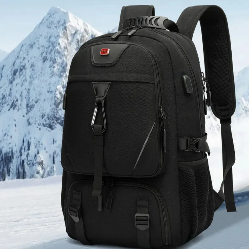 Rejserygsæk 50-80L med USB Oplader og Stort Rummål