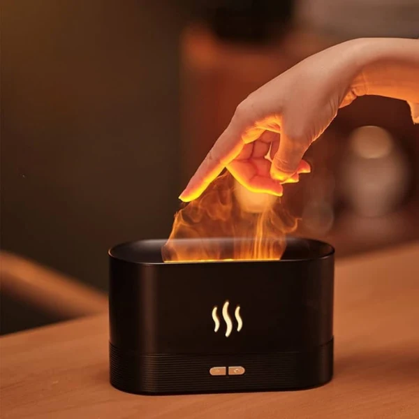 Aroma Diffuser med LED Flammeeffekt og Ultralydsteknologi