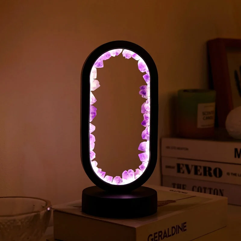 Amethyst Lampe: Beroligende Lys & Naturlig Skønhed