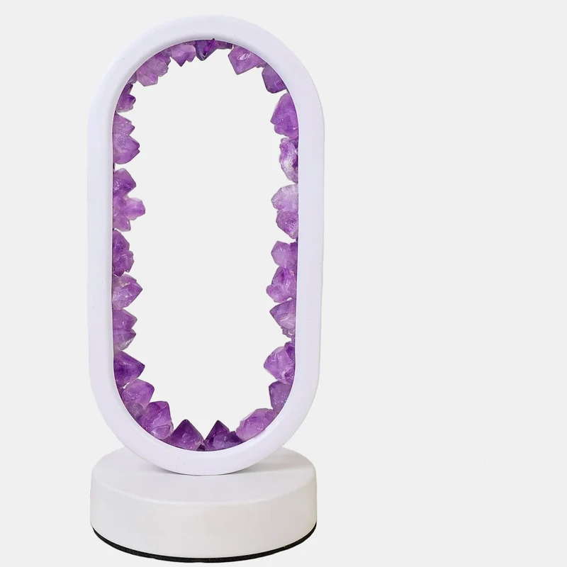 Amethyst Lampe: Beroligende Lys & Naturlig Skønhed