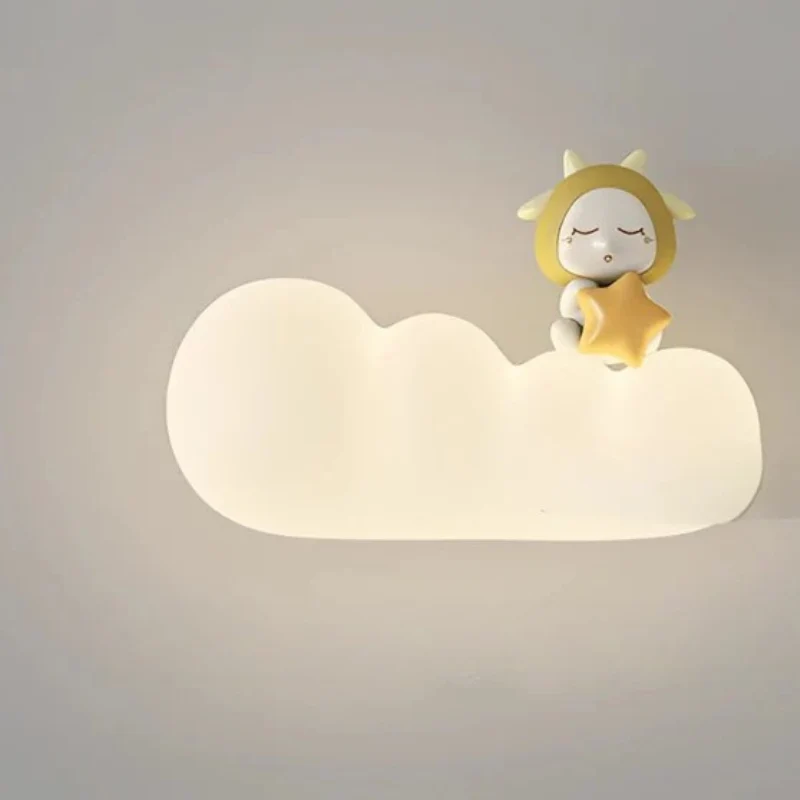 Skyformet Væglampe med Beroligende LED Lys til Børneværelse