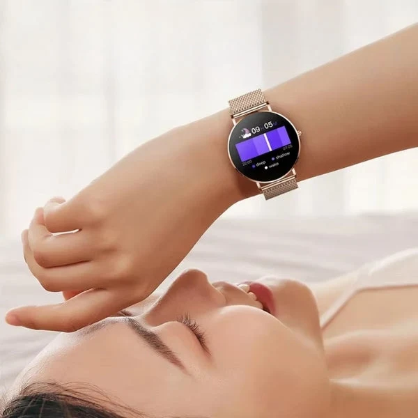 Ultra-tyndt Smartwatch til Kvinder – Stilfuld & Sundhedsfokuseret