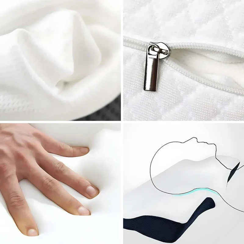 Ergonomisk Nakkepude med Memory Foam for Bedre Søvn
