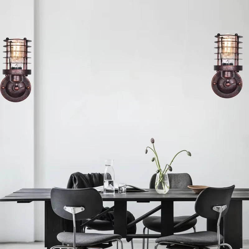Rustik Wandleuchte med Vintage-Charme og Industrielt Design