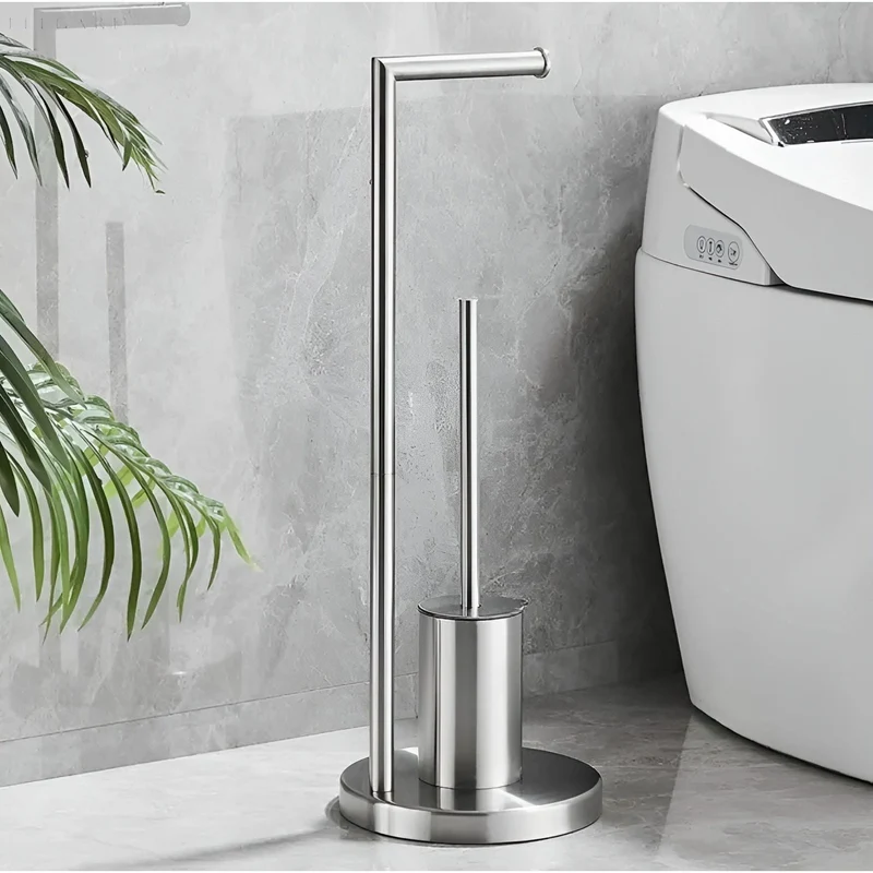 Innovativ Toiletpapirholder uden Boring - Moderne & Pladsbesparende