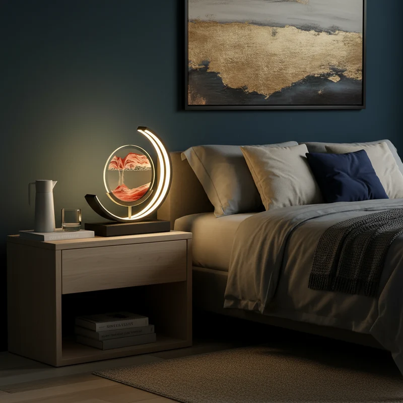 Sand Glow Bordlampe | Justerbar lys med app og fjernbetjening