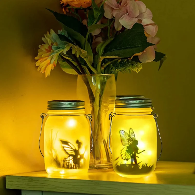 Solcellelanterne i Glas: Stemningsfuld Belysning til Haven