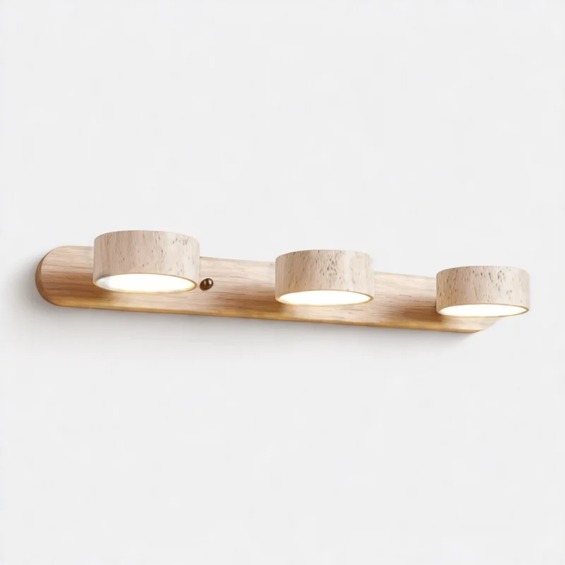 Elegant LED Væglampe i Travertin med Japandi Design